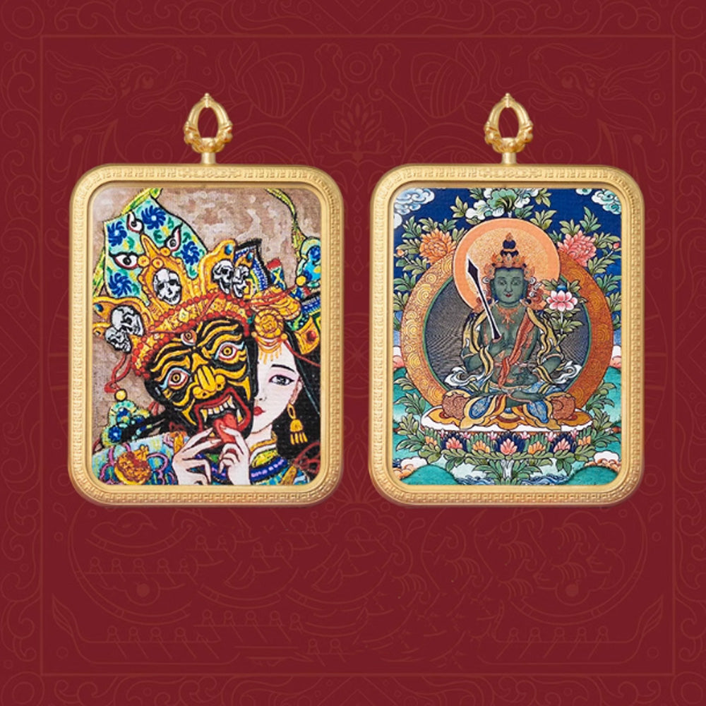 Dual Blessings Zodiac and Wealth Pendant