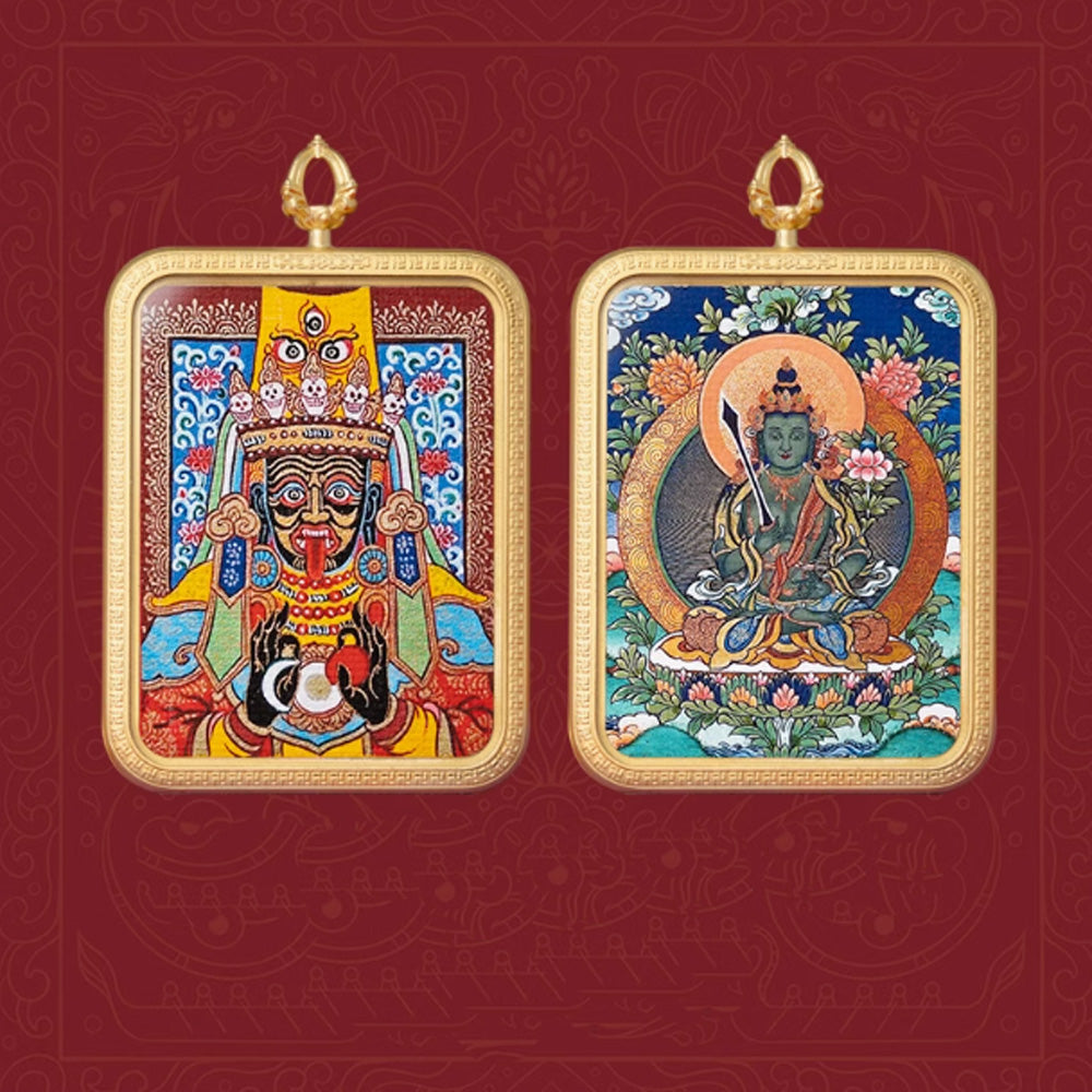 Dual Blessings Zodiac and Wealth Pendant