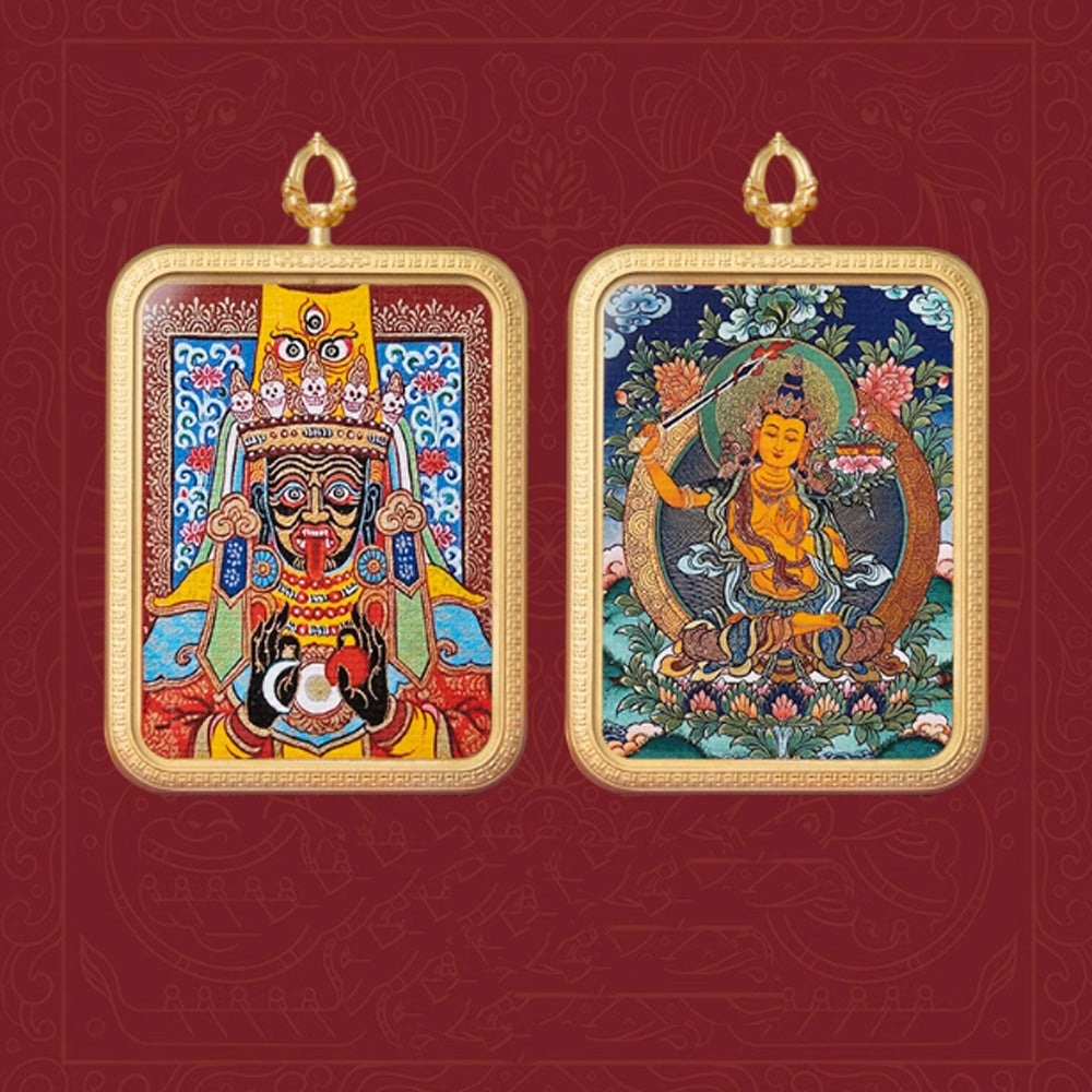 Dual Blessings Zodiac and Wealth Pendant