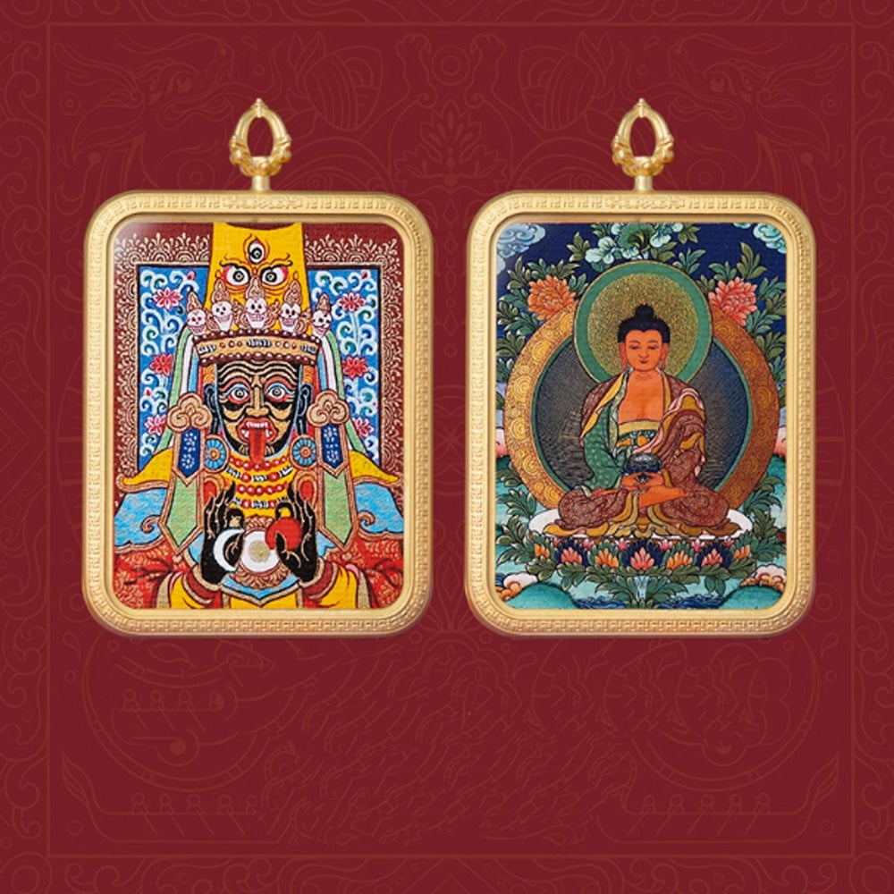 Dual Blessings Zodiac and Wealth Pendant