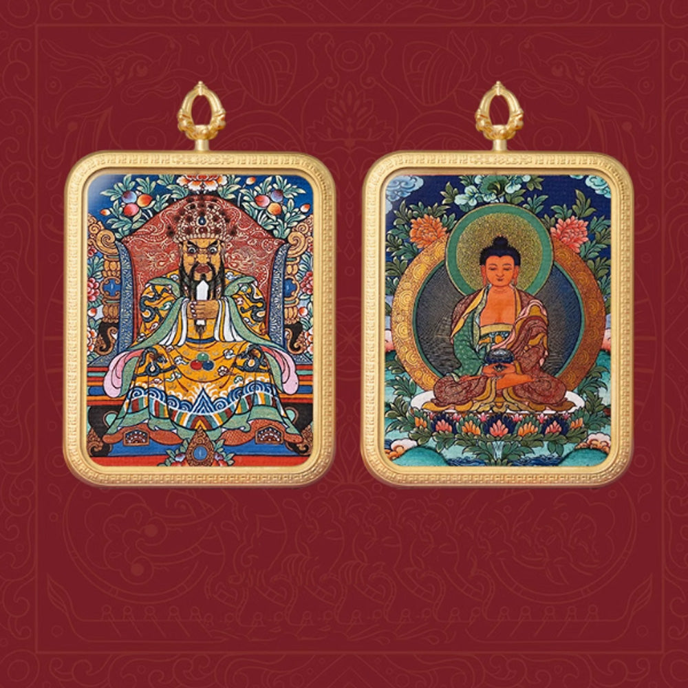 Dual Blessings Zodiac and Wealth Pendant