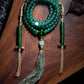 Love Energy Green Glass 180 Beads Necklace