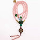 Love Energy Pink Glass 180 Beads Necklace