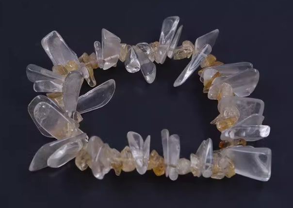 Wealth Energy Clear Quartz Bracelet