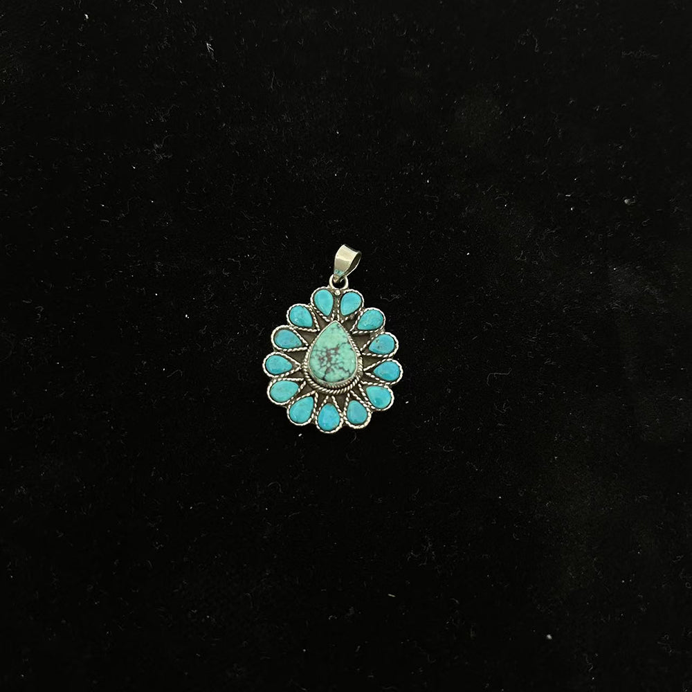 Radiant Prosperity Turquoise Pendant