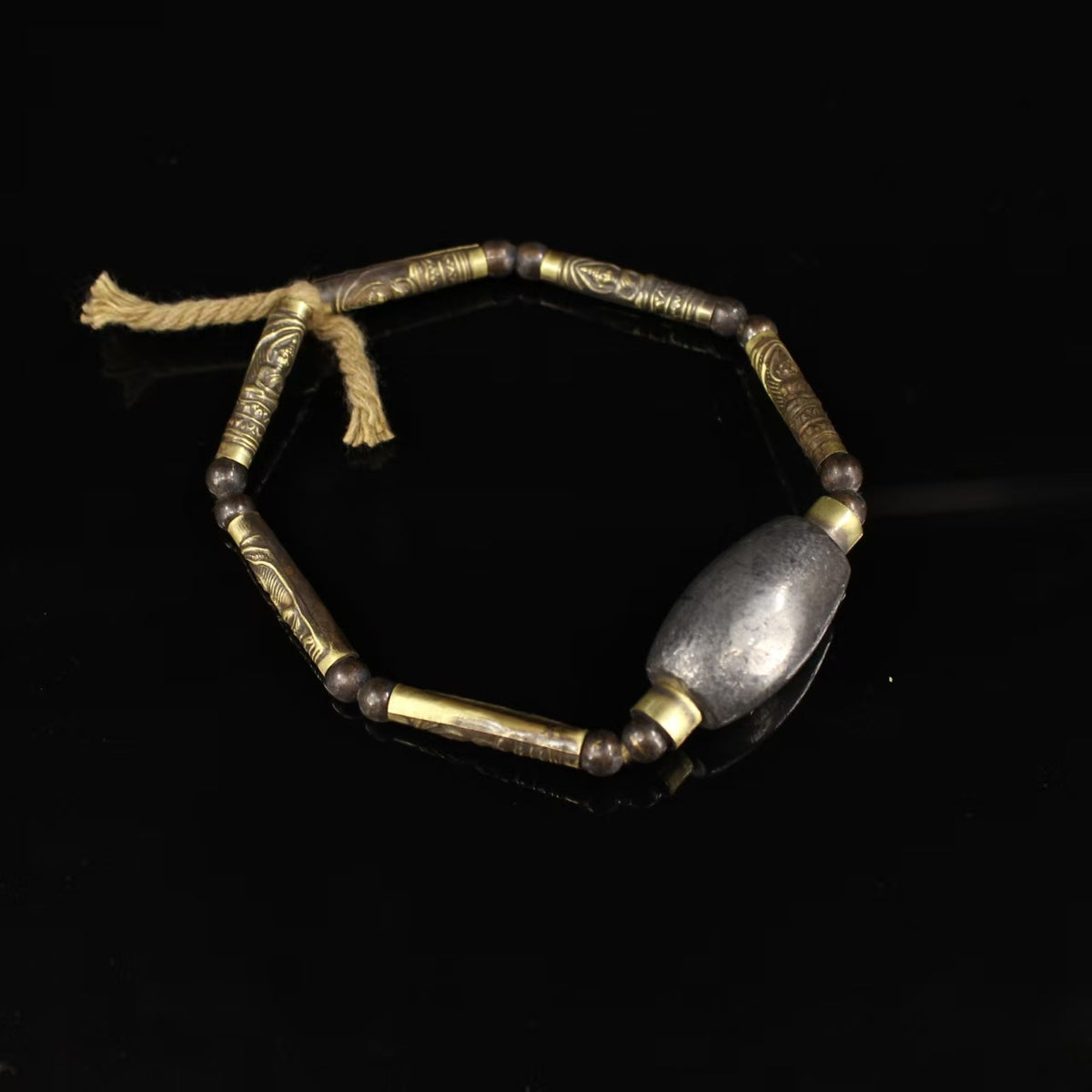 Celestial Iron Wisdom Bracelet | Spiritual Protection, Good Fortune & Inner Strength