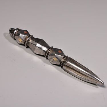 Sacred Iron Vajra Dagger | Meteoric Iron Ritual Tool for Wisdom and Protection