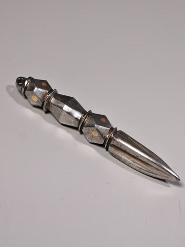 Sacred Iron Vajra Dagger | Meteoric Iron Ritual Tool for Wisdom and Protection