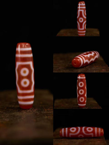 Red Agate Dzi Bead Series