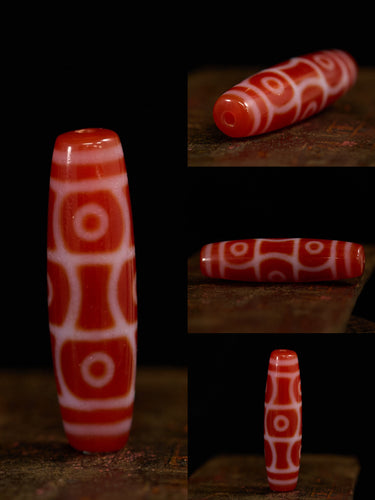 Red Agate Dzi Bead Series