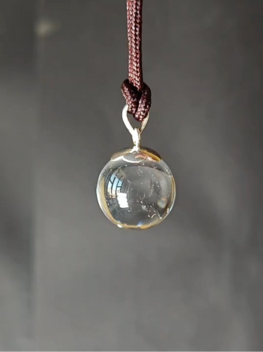 Pure Clarity Himalayan Clear Quartz Round Pendant