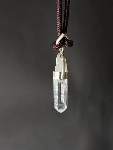 Twin Aura Himalayan Crystal Pendant