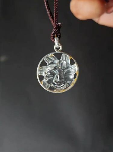 Radiant Sun Spirit Himalayan Clear Quartz Pendant