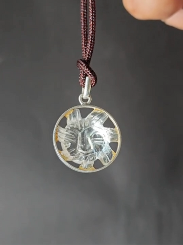 Radiant Sun Spirit Himalayan Clear Quartz Pendant