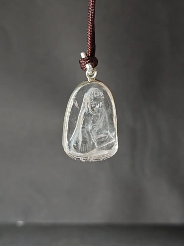 Sacred Clarity Shakyamuni Clear Quartz Pendant