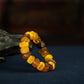 Extremely Rare Natural Amber Multi-Treasure Bracelet  Contains the Colors and Mysterious Energy of Nature