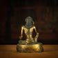 Qing Dynasty Tibetan  Lima Copper Milarepa Statue with Spiritual Power