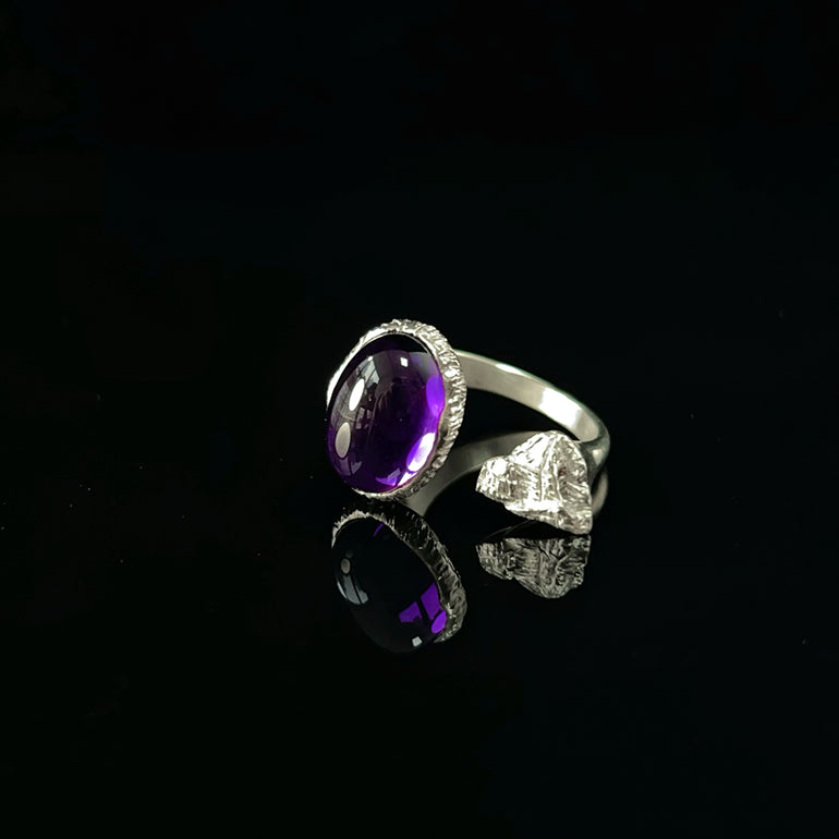 KAILASH ENERGY Chakra Awakening Ring Seven Chakra Gemstone Sterling Silver Adjustable
