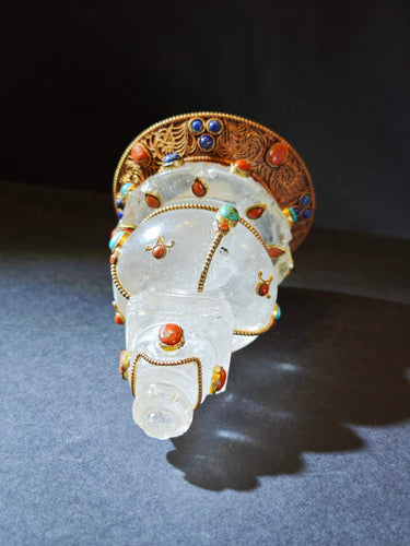 Himalayan Clear Quartz Stupa – Sacred Clarity & Blessing Energy