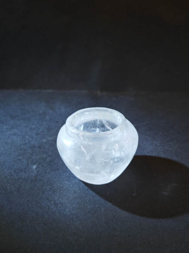 Tibetan-Inspired Celestial Clear Quartz Silver Ornament