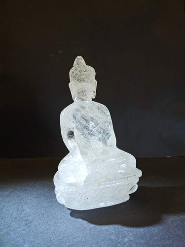 Himalayan Clear Quartz Medicine Buddha Statue