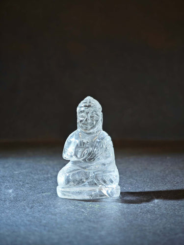 Himalayan Clear Quartz Medicine Buddha Figurine