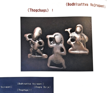 Ancient Thokcha Vajrapāṇi & Shakyamuni Six-Mantra Necklace