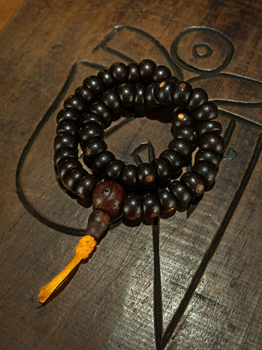 Qing Dynasty Style Tibetan 48-Bead Bodhi Root Prayer Bracelet