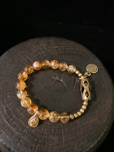 Solar Fortune Citrine Bracelet – Radiate Wealth & Energy