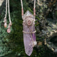 Gentle Calm Amethyst Wax Rope Pendant