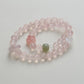 Heartfelt Love Rose Quartz and Jade Bracelet