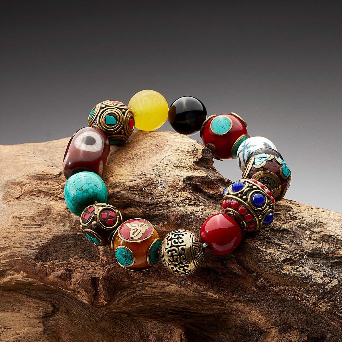 Wealth Energy Tibetan Treasures Bracelet