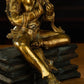 Ming Dynasty Green Tara Dharma Printed Statue Tibetan Antique Buddha Statue  Full of Gold Water Pure Tibetan