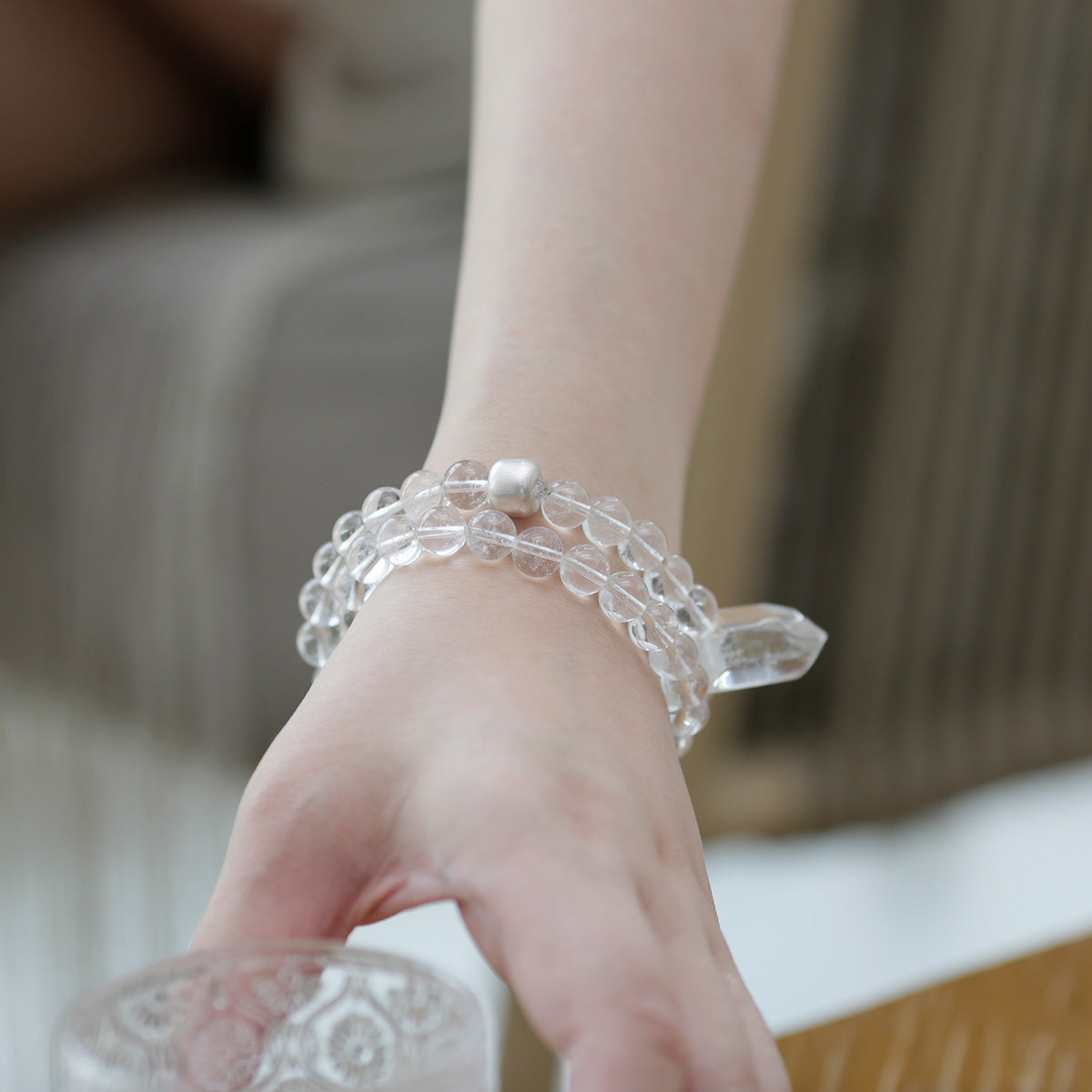 Healing Energy Clear Quartz Bracelet