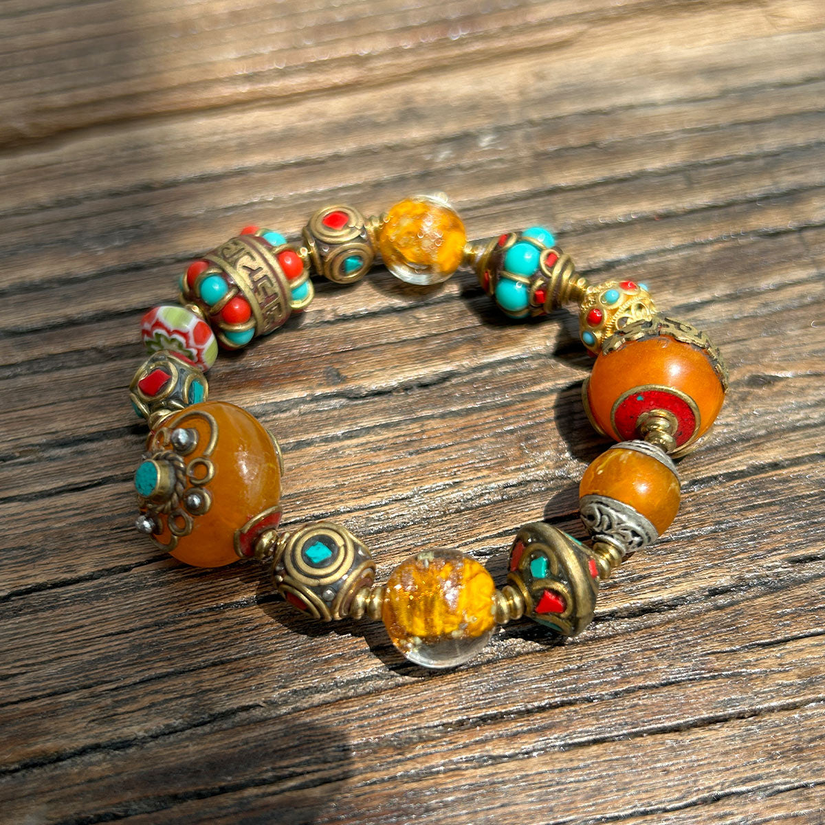 Wealth Energy Tibetan Treasures Bracelet