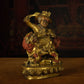 Qing Dynasty Vajra Single Firm Protector Tibetan Antique Buddha Statue Full of Gold Water