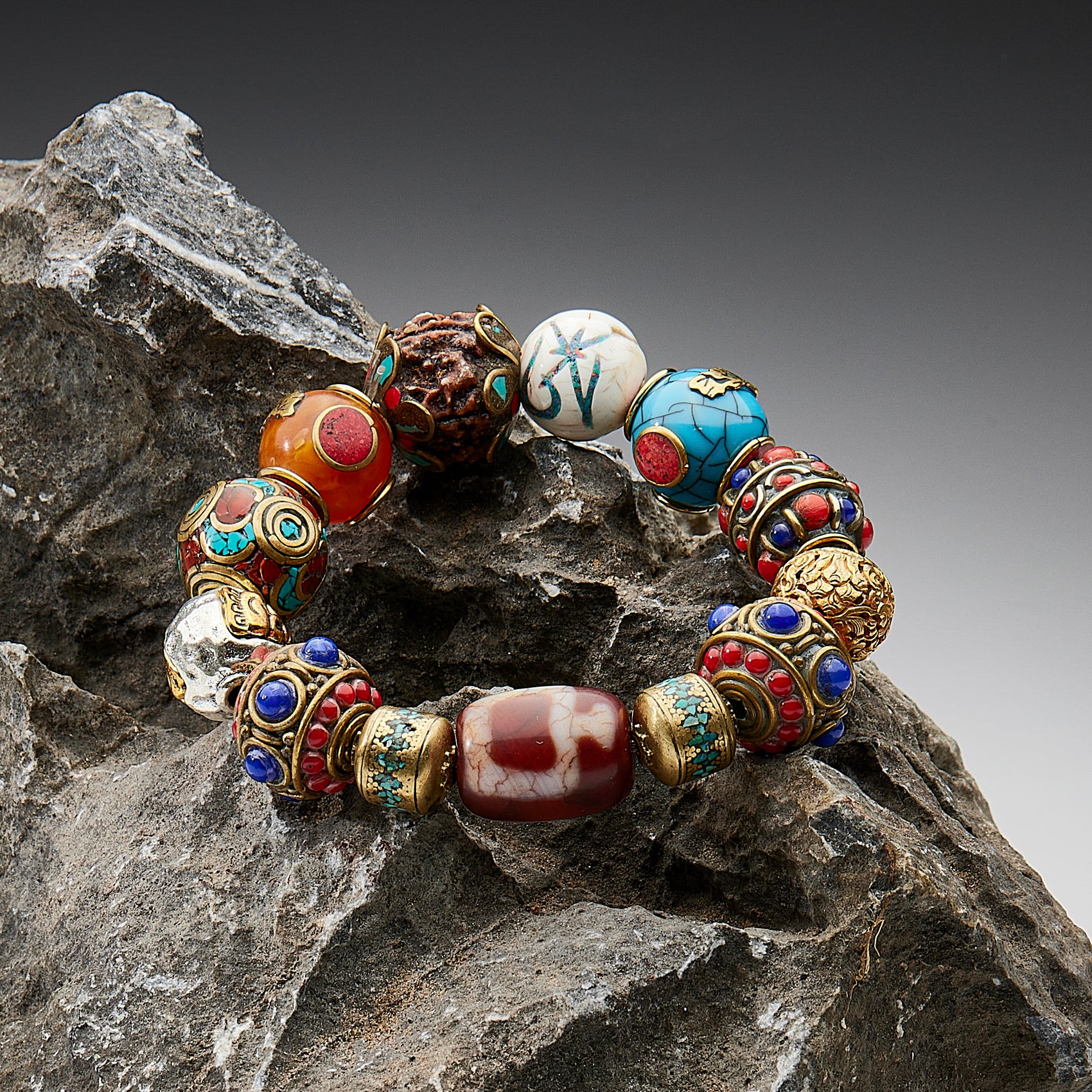 Wealth Energy Tibetan Treasures Bracelet