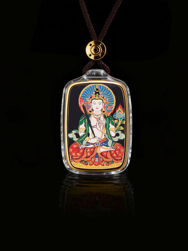 Boundless Wisdom Akasagarbha Thangka Buddha Pendant