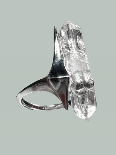 Protective Aura Crystal Ring | Sterling Silver Guardian Jewelry