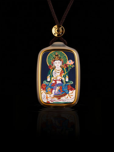 Virtuous Awakening Samantabhadra Thangka Buddha Pendant