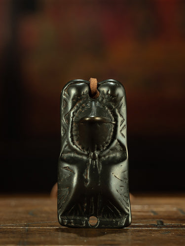 Yuan Dynasty Style Tibetan High-Back Old Tuojia Snow Lion Pendant
