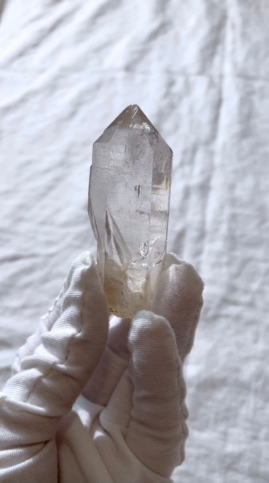 Tibetan White Quartz Crystal Energy Protection Healing