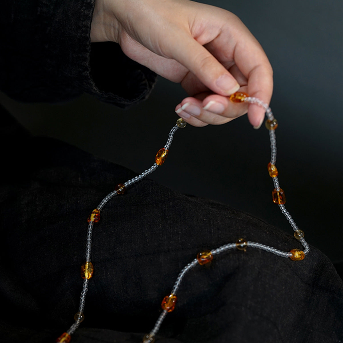 Citrine Amber Wealth Energy Bracelet