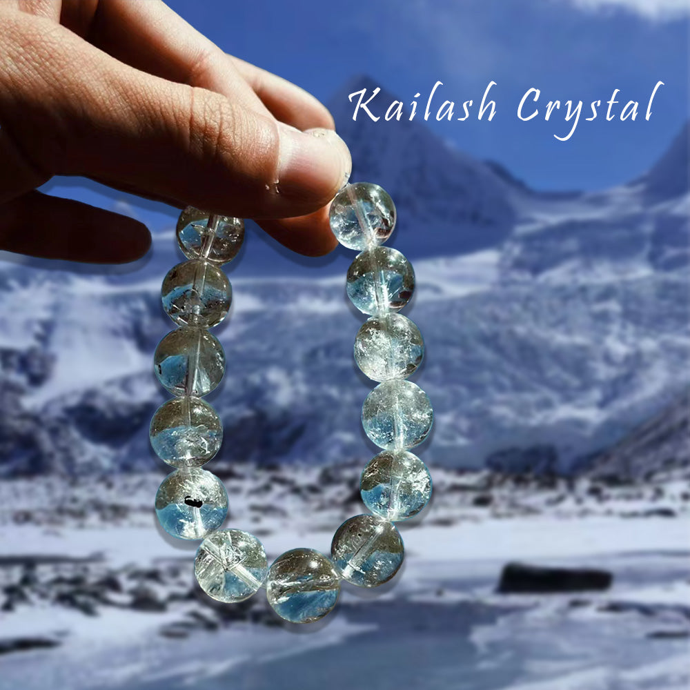 Tibet White Quartz Crystal Bracelet Kailash Energy Blessing chill pure Clarify your direction Increase confidence and intuition