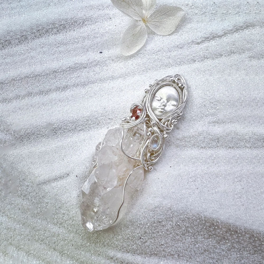 Healing Energy Clear Quartz Pendants