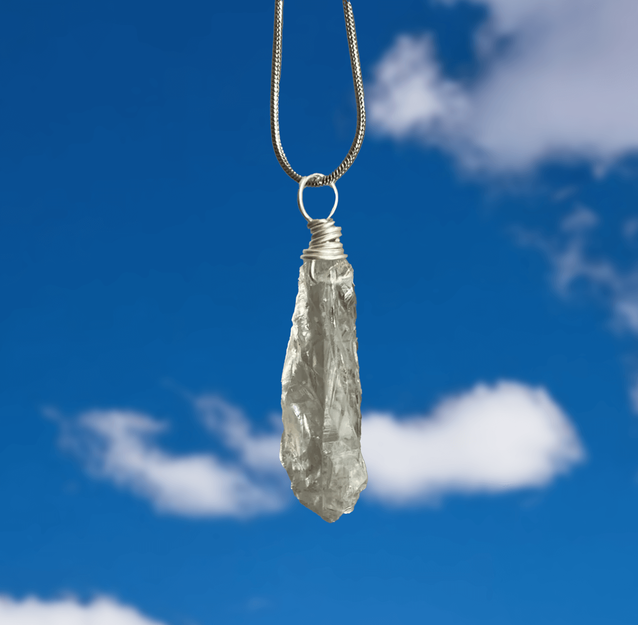 Purity Energy Crystal Quartz Cupronickel Pendants