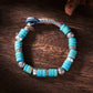 Turquoise Health Harmony Stering Silver Bracelet