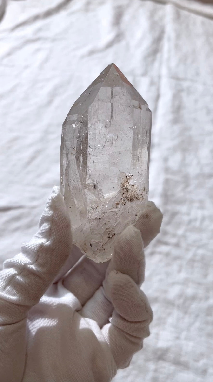 Tibetan White Quartz Crystal Energy Protection Healing