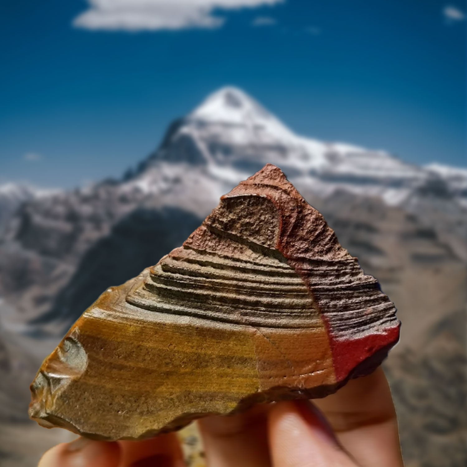 Energy blessing stone from Kailash