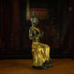 Qing Dynasty Manjusri Bodhisattva Tibetan antique Buddha statue Gilt Han style Tibet Oriental Treasure